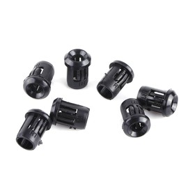 Kodrily 50Pcs 3mm LED Holder Black, Nylon LED Lamp Holders for Emitting Diode Holder, Mini Clip Bezel Mount Socket, Sockets Clip Display Panel for Lamp Bulb Socket Bezel