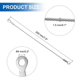 uxcell 10Pcs 8" Cabinet Door Restraint with Screws, 304 Stainless Steel Cupboard Door Protector Hinge Limiter for Restricting Cabinet Door Swing and Limiting Door Opening Angle