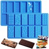 2025New 1inch Deep Small Chocolate Bar Mold for Mini Dubai,