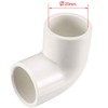 TA-VIGOR 10Pcs 20mm PVC Pipe Fittings, 90 Degree Slip Elbow