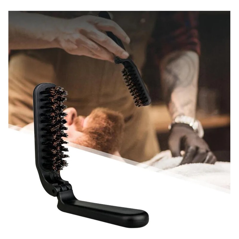 Cepillo De Bigote De Cerdas De Bolsillo Peine De Aseo