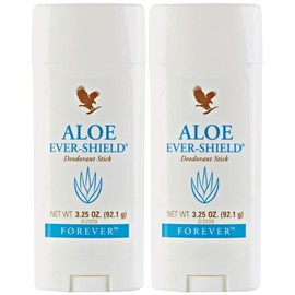 Forever Living - Aloe Ever-Shield - Aluminum-Free Deodorant with Soothing Aloe for Sensitive Skin - 3.25 oz Stick (Pack of 2)