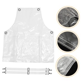 minkissy Hairdressing Apron Work Apron Transparent Apron Sarong For Women Cooking Apron Unisex Apron Hairdressing Aprons For Women Hairdressing Aprons For Women Transparent Aprons, White