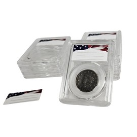 Generic 8-Pack Premium Acrylic Coin Slab Holder with 28mm Translucent Sizing Ring for US Large Cents Wreath Cornet (1816-1836), FingerLakes 1013