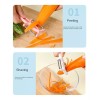 Lecute 7 En 1 Rebanador Rallador Fruta Verdura Destapador Multiuso