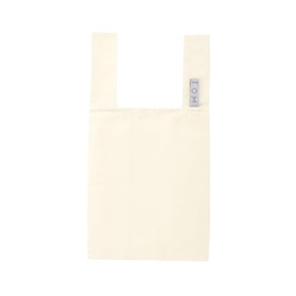 MOTTERU Kururito Daily Bag | Eco Bag, Stylish, Foldable, Compact, Cloth, Cute, Outdoor Gift (Off White), white (off-white)