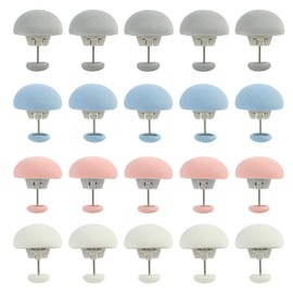 Aifrymne 20-Pack Mushroom Duvet Cover Clips - Non-Slip Quilt Holders for Bedding, Duvet Clips Sheets, Curtains, and Blankets, Durable ABS and Soft Cotton Material, Easy Installation