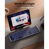 ProtoArc Backlit Foldable Keyboard, XK01 Plus Folding Portable Bluetooth Keyboard