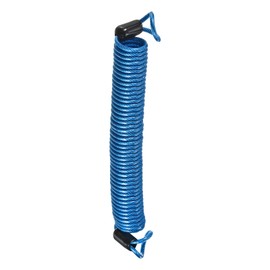 M METERXITY Disc Lock Security Steel Cable - Plastic Coated Spring Reminder Wire Anti-Theft Rope, Apply to Outdoors Protection (2.5mmx2.5m, Blue)