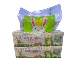 Easter Zipper Sandwich Bags Treat and Candy Bags Classroom Party Supplies (Pack of 2, 30 Bags Total)