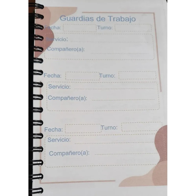 Agenda-planner Para Enfermera Personalizado