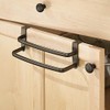 InterDesign Axis Over The Cabinet Towel Bar, Double 9-Inch, Bronze