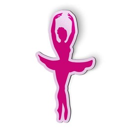 AK Wall Art Ballerina Dancer Pink - Magnet - Car Fridge Locker - Select Size