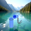 Blue Waterproof Storage Bottle Container with Lanyard – Floating Dry