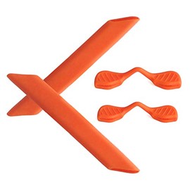 Alphax Orange Replacement Nosepieces & Earsocks Rubber Kits for Oakley RadarLock Path OO9181