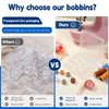 Doxiru 25 Plastic Sewing Machine Bobbins with Bobbin Case