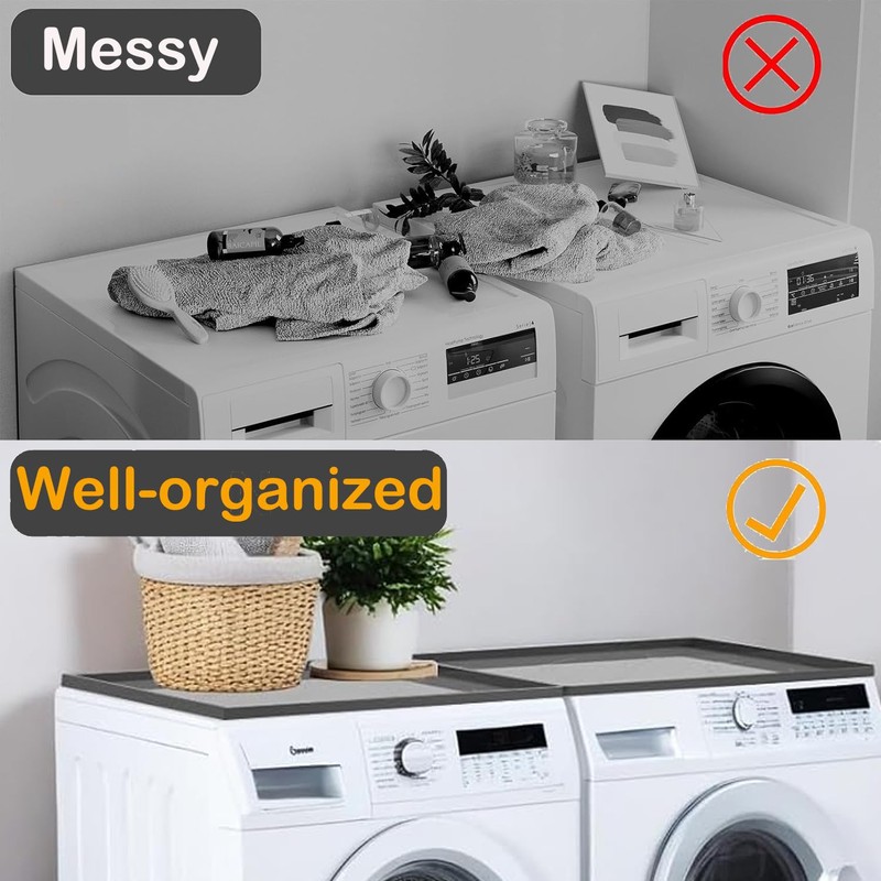 Washer and Dryer Silicone Covers for the Top, Non Slip