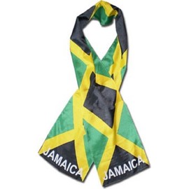 Jamaica Jamaican Country Lightweight Flag Printed Knitted Style Scarf 8"x60"