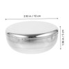 Mikinona Men's Stainless Steel Shaving Bowl Shave Soap Cup for