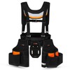 WISEPRO Tool Belt with Suspenders, Heavy Duty Adjustable Detachable Electrician