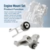 Rear Engine Motor Mount Torque Strut Mount Kit Fit For
