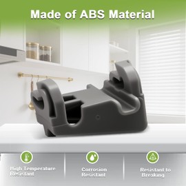 SDRZJX 2PCS Dishwasher Lower Rack Holders Rack Fixing Clips Tine Row Clips Compatible with LG Dishwasher Replace#: MEG64438801 00611474