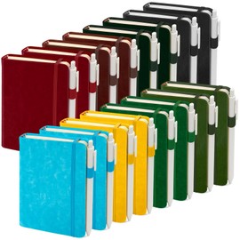 Pocket Small Notebook Journals, 16 Pack (8 Vibrant Colors) Mini Notebook 3.7x5.7 Butterfly Journaling Notebooks for Women Men, Hardcover Lined Note Pads with Pens for Work, Business, Travel Journal, Office Supplies