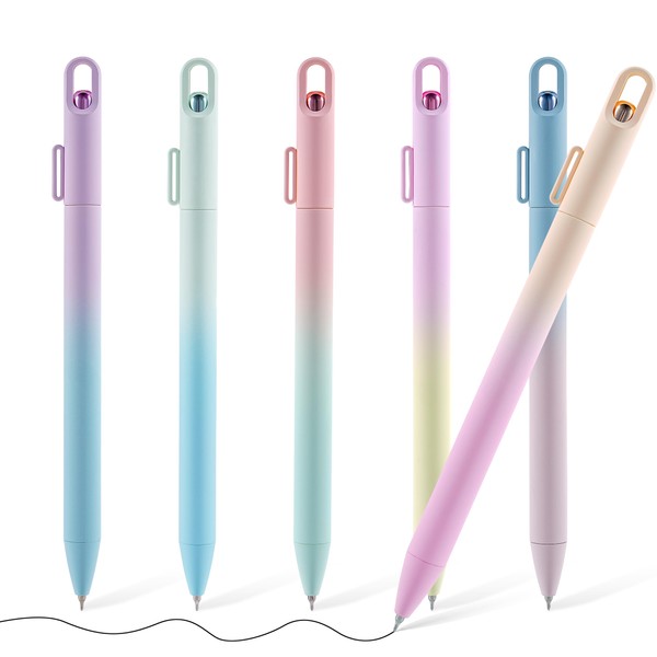 DR DOURONGE Ombre Aesthetic Gel Pens Set of 6,Extra Smooth