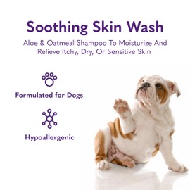 MySimplePetLab Soothing Skin Wash | Dog Shampoo for Itching | Provides Relief from Itchy, Dry, or Sensitive Skin