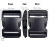honigo Quick Side Release Buckles 2" Wide 4 Pcs Dual