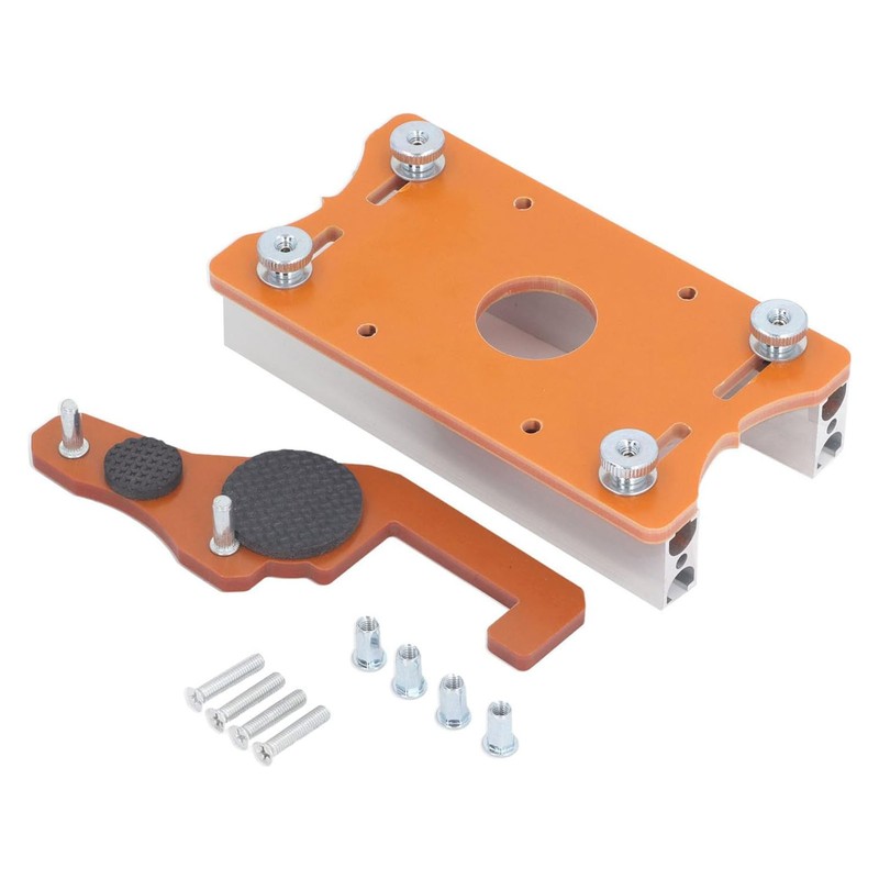 Router Table Insert Plate Kit Aluminum Alloy Woodworking Slotting Positioning