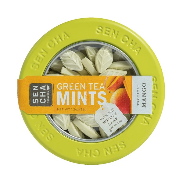 Sencha Naturals Green Tea Mints, Tropical Mango, 1.2 Ounce (Pack of 1)