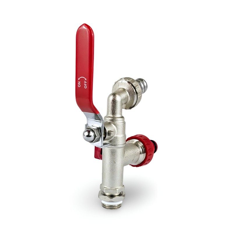 Garden Tap for 15mm Copper or 15mm Plastic Pipes (Double