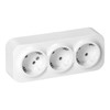 Miratic Wall Socket Surface-Mounted 2P+Z Schuko IP20 (3 Sockets)