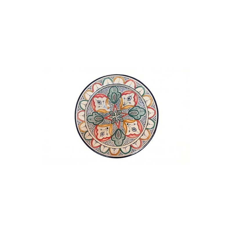 Treasures Of Morocco Ceramic Plates Moroccan Handmade Safi Serving Plate