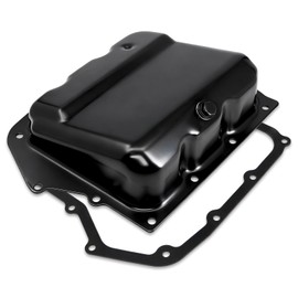 Transmission Oil Pan with Drain Plug & Gasket, Compatible with Chrysler Pacifica 200 Sebring Town Country & Dodge Avenger Journey Grand Caravan, 62TE 6-Speed Automatic Transmission Replace# 265-833