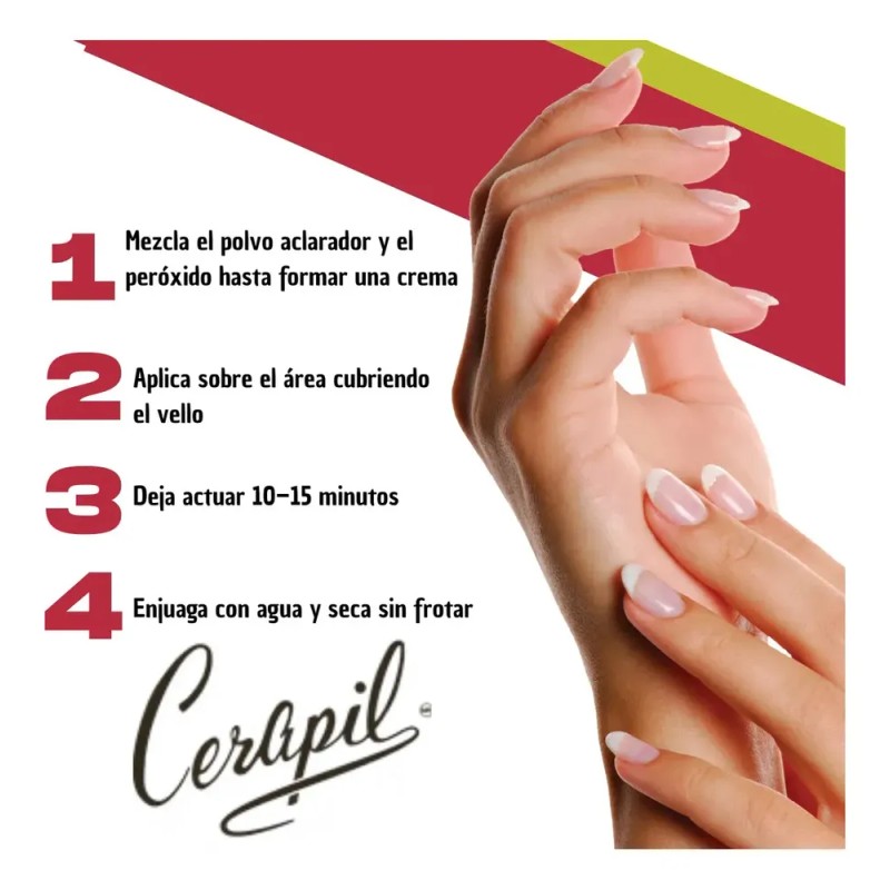 Kit Aclarador de Vello Cerapil para Cuerpo y Piel -