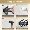pickpiff Coat Rack Wall Mounted Heavy-Duty: Metal Coat Hanger 6