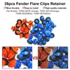 SecosAutoparts 38PCS Fender Flare Retainer Clips 75397-35010 75495-35010 Fit for