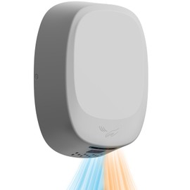 Oxassessly Commercial Compact Hand Dryer with HEPA Filter,High Speed Auto Warm Wind Hand Dryers for Bathrooms,Brushless Motor,60S Overtime Protection (White)