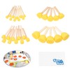 Kare & Kind 30-Piece Round Sponge Brush Set, Painting Tools,