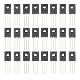 The Lord of the Tools Pack of 40 BD139NPN BD140PNP 80V 1.5A Single Transistor Includes 20pcs BD139 and 20pcs BD140 Transistor NPN PNP 1.5A/80V TO-126 Power Transistor