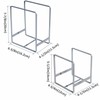 MINGFANITY 4PCS Plate Holders Organizer, Metal Dish Storage Dying Display
