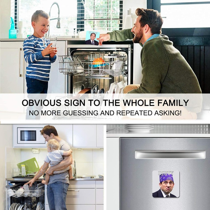 DUNGGLE Dishwasher Μagneτ Clean Dirty Sign Indicator, Washing Machine Μagneτ