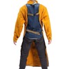 Jewboer Leather Welding Apron with Sleeve,Heavy Duty Welding Jacket,Heat Flame