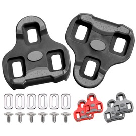 Tacobey Grip Bicycle Cleats Compatible with Look Cleats, Indoor Outdoor Cycling & Road Bike Shoe Plates Set, Compatible with Keo Structure & Keo Pedals with Grip, Black
