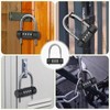 KeeKit Combination Padlock, 4 Digit Resettable Combo Lock with Adjustable