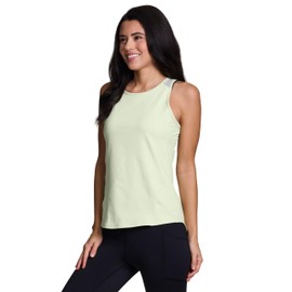 RBX Active Women's Workout Top with Breathable Mesh Panels, Quick Drying Gym Running Tank Top Pistachio XL