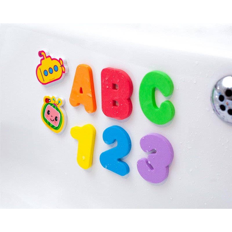 CoComelon Bath Foam Collection - Bath Letters & Numbers -
