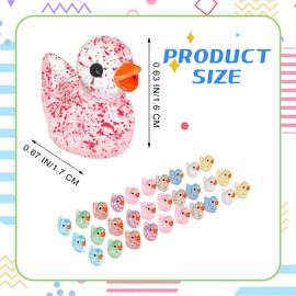 HOTTuoHong Mini Ducks Bulk,Tiny Ducks,Mini Resin Ducks Miniature Duck Figures Ornament Little Ducks for Craft,Dollhouse,Home Decorations Birthday Party Gift